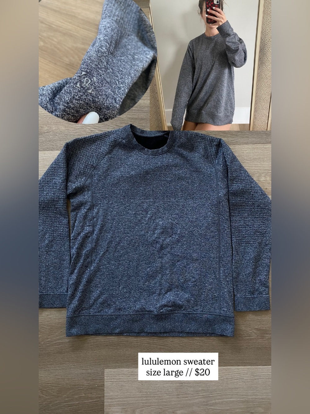 lululemon sweatshirt men’s large
